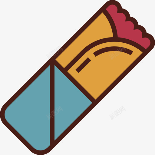 烤肉串食物6线性颜色图标svg_新图网 https://ixintu.com 烤肉串 线性颜色 食物6