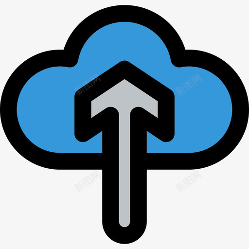 云计算web按钮浅圆形图标svg_新图网 https://ixintu.com web按钮 云计算 浅圆形