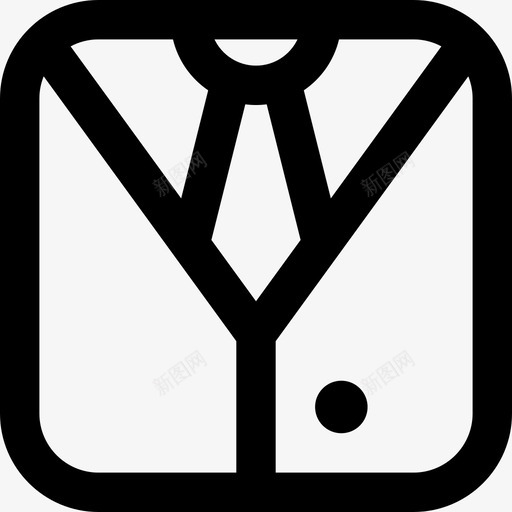 西装派对元素3直线型图标svg_新图网 https://ixintu.com 派对元素3 直线型 西装