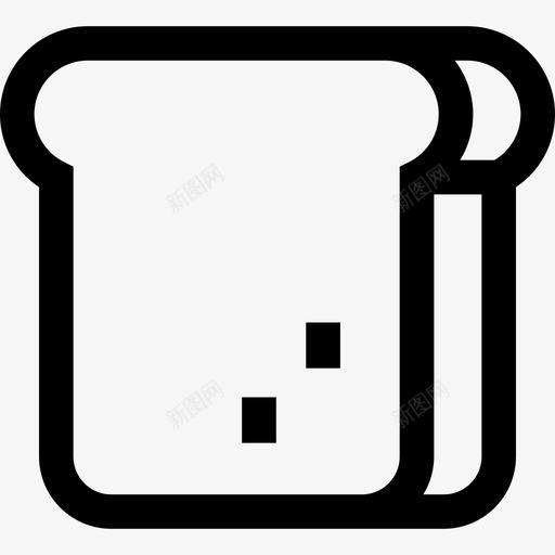 面包食品和餐厅收藏直系图标svg_新图网 https://ixintu.com 直系 面包 食品和餐厅收藏