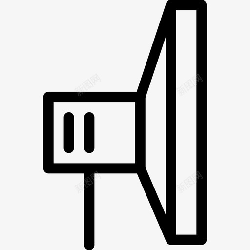 聚光灯照片元素2线性图标svg_新图网 https://ixintu.com 照片元素2 线性 聚光灯