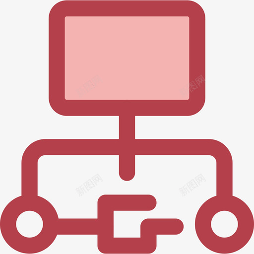 层级结构工作效率2红色图标svg_新图网 https://ixintu.com 层级结构 工作效率2 红色