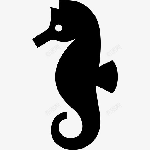 海马海洋生物套装2已填充图标svg_新图网 https://ixintu.com 已填充 海洋生物套装2 海马