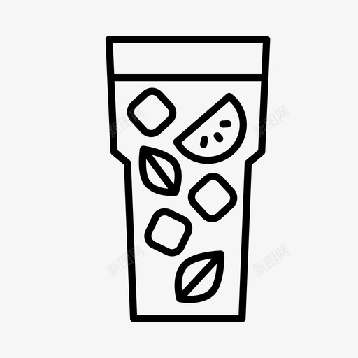 饮料杯子点心图标svg_新图网 https://ixintu.com 杯子 点心 饮料