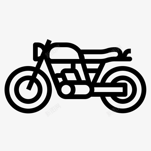 摩托车自行车交通工具图标svg_新图网 https://ixintu.com 交通工具 摩托车 旅行 自行车