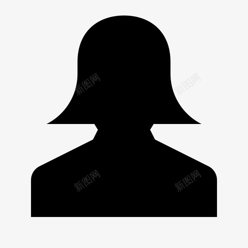 女人女人味用户实心图标集svg_新图网 https://ixintu.com 女人 女人味 用户实心图标集
