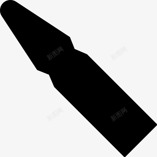 医用13号实心滴管图标svg_新图网 https://ixintu.com 医用13号实心滴管