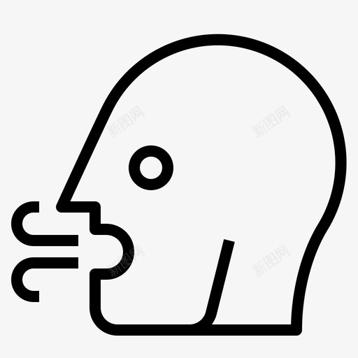 口臭保健卫生图标svg_新图网 https://ixintu.com 保健 卫生 口臭 嗅觉 牙齿