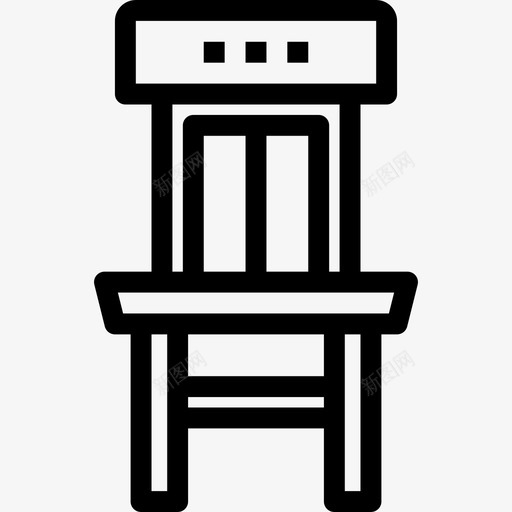 椅子家具和家用家具直线型图标svg_新图网 https://ixintu.com 家具和家用家具 椅子 直线型