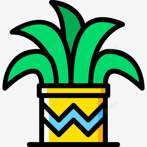 植物花园2黄色图标svg_新图网 https://ixintu.com 植物 花园2 黄色