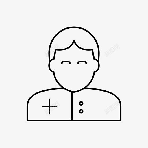医生化身医院图标svg_新图网 https://ixintu.com 化身 医生 医院 用户 男人 职业
