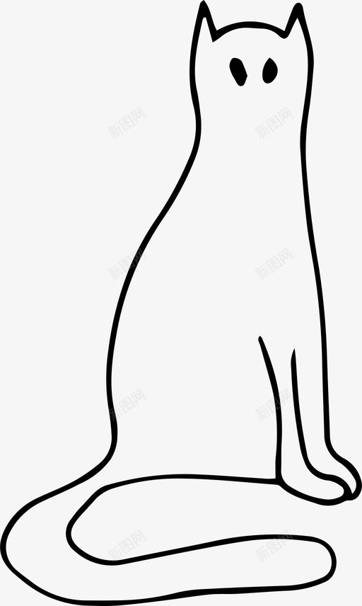 猫黑猫节日图标svg_新图网 https://ixintu.com 万圣节 万圣节系列 女巫 恐怖 猫 节日 黑猫