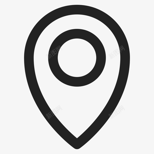 位置区域地图针图标svg_新图网 https://ixintu.com 位置 区域 地图针