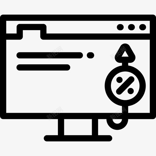 浏览器搜索引擎优化和在线营销8线性图标svg_新图网 https://ixintu.com 搜索引擎优化和在线营销8 浏览器 线性