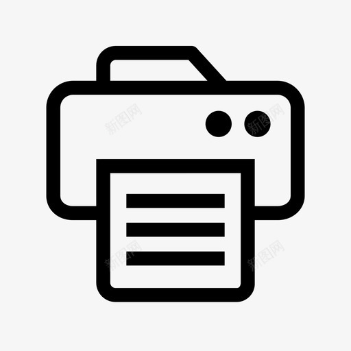 打印机办公室纸张图标svg_新图网 https://ixintu.com 办公室 打印机 纸张
