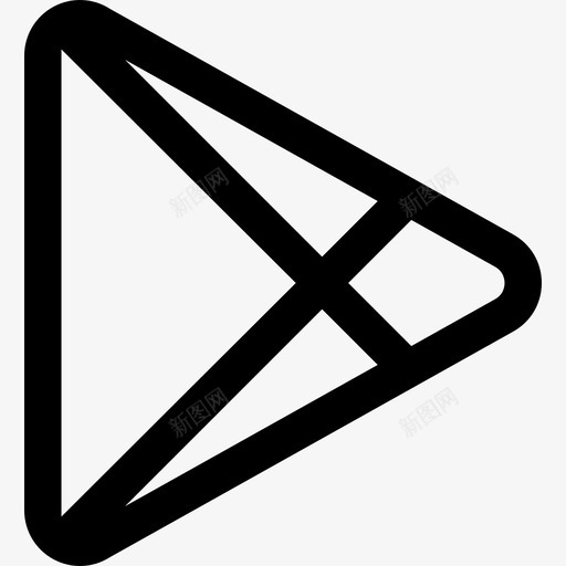PlaystoreGoogleSuite2线性图标svg_新图网 https://ixintu.com GoogleSuite2 Playstore 线性