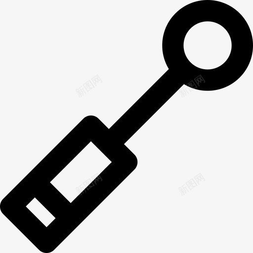 喉镜6号医院直线型图标svg_新图网 https://ixintu.com 6号医院 喉镜 直线型