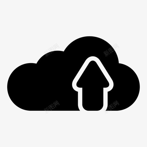 云上传保存存储图标svg_新图网 https://ixintu.com 上传 云上传 保存 存储