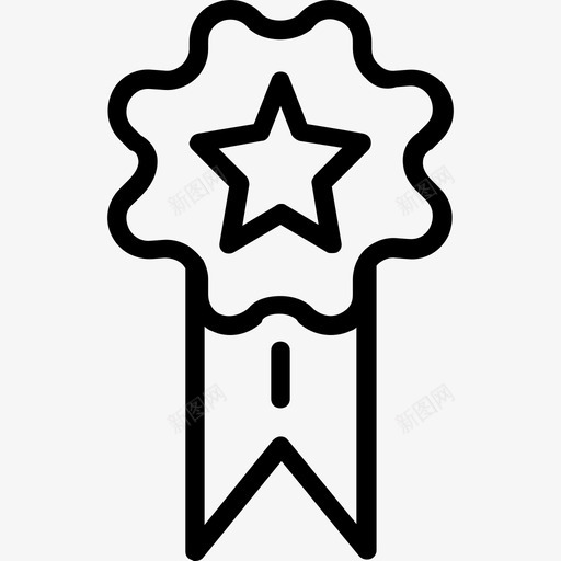 奖章教育程度7直系图标svg_新图网 https://ixintu.com 奖章 教育程度7 直系
