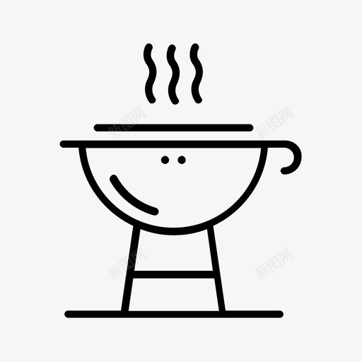 烧烤吃热图标svg_新图网 https://ixintu.com 吃 烧烤 热 肉 食品饮料