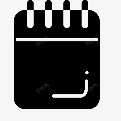 本子_fillsvg_新图网 https://ixintu.com 本子_fill 本子 填充 圆润