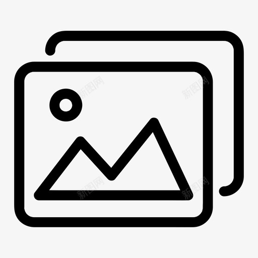 多媒体资料图像照片图标svg_新图网 https://ixintu.com 图像 图片 基本图标所有尺寸 多媒体资料 照片 缩略图