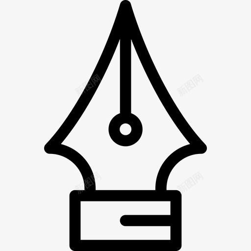 笔教育元素4线性图标svg_新图网 https://ixintu.com 教育元素4 笔 线性