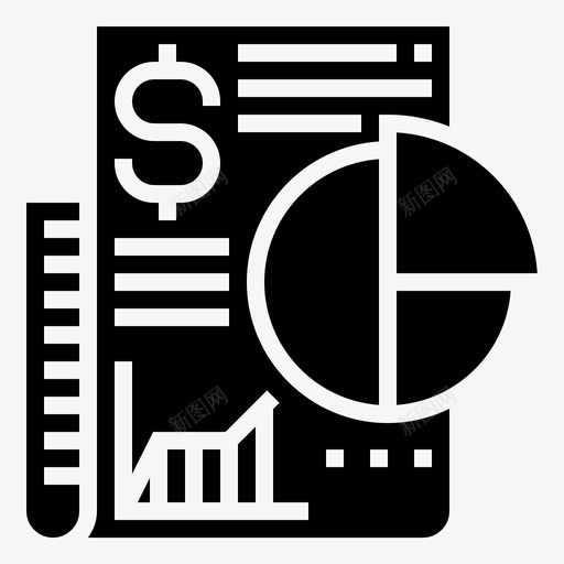 投资新闻图表饼图图标svg_新图网 https://ixintu.com 储蓄和投资字形 图表 投资新闻 饼图