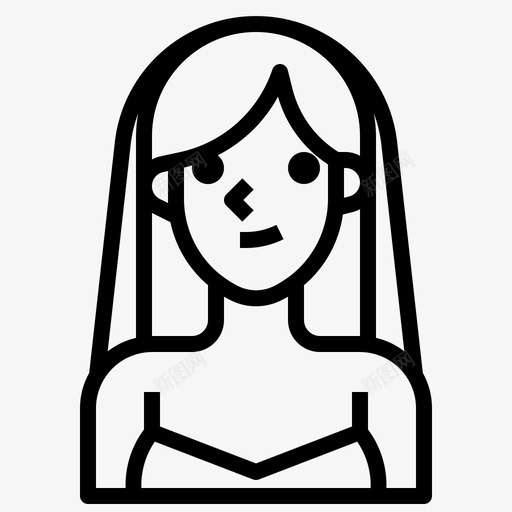 新娘漂亮礼服图标svg_新图网 https://ixintu.com 女人 婚礼 婚礼001 新娘 漂亮 礼服