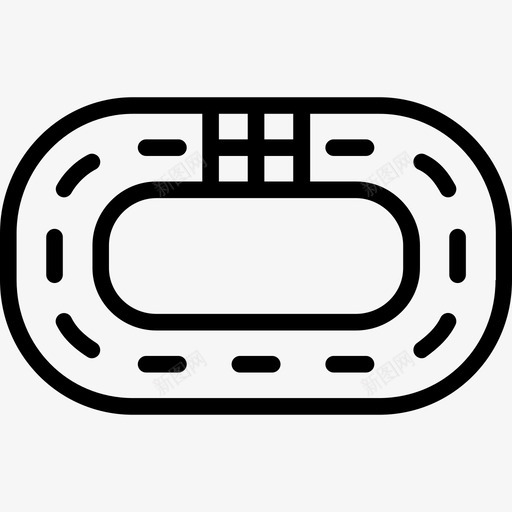 跑道运动3直线图标svg_新图网 https://ixintu.com 直线 跑道 运动3