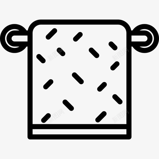 毛巾酒店服务4直线图标svg_新图网 https://ixintu.com 毛巾 直线 酒店服务4