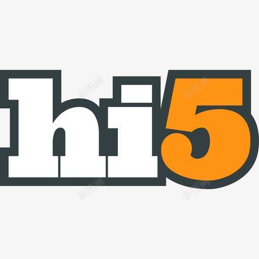 Hi5社交媒体徽标2扁平图标svg_新图网 https://ixintu.com Hi5 扁平 社交媒体徽标2