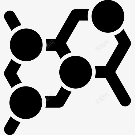 分子科学研究7填充图标svg_新图网 https://ixintu.com 分子 填充 科学研究7