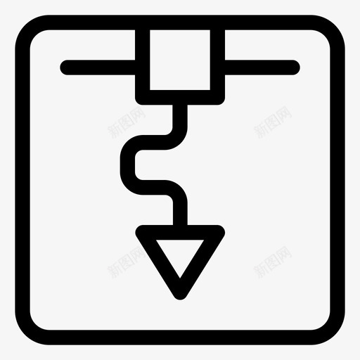 3d打印机机器技术图标svg_新图网 https://ixintu.com 3d打印机 plumuuiscience 技术 机器