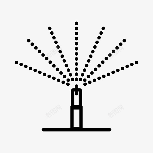 洒水器农业灌溉图标svg_新图网 https://ixintu.com 农业 农业园艺 洒水器 浇水 灌溉