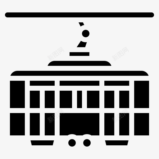 有轨电车铁路火车图标svg_新图网 https://ixintu.com 固体运输 有轨电车 火车 运输 铁路