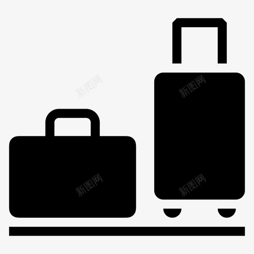 行李寄存包箱图标svg_新图网 https://ixintu.com 包 箱 行李寄存