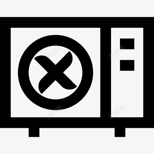 空调家用放大器2线性图标svg_新图网 https://ixintu.com 家用放大器2 空调 线性