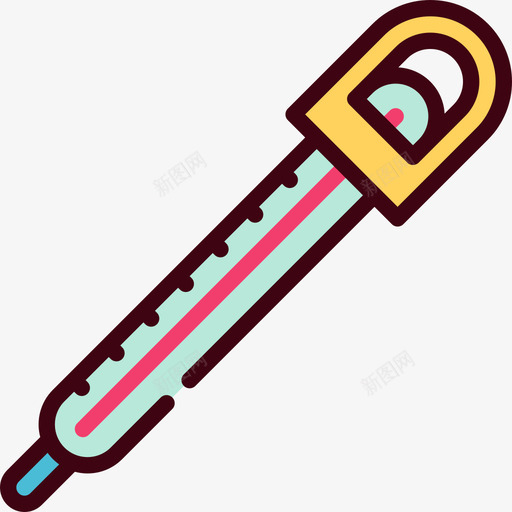 温度计科学研究4线性颜色图标svg_新图网 https://ixintu.com 温度计 科学研究4 线性颜色