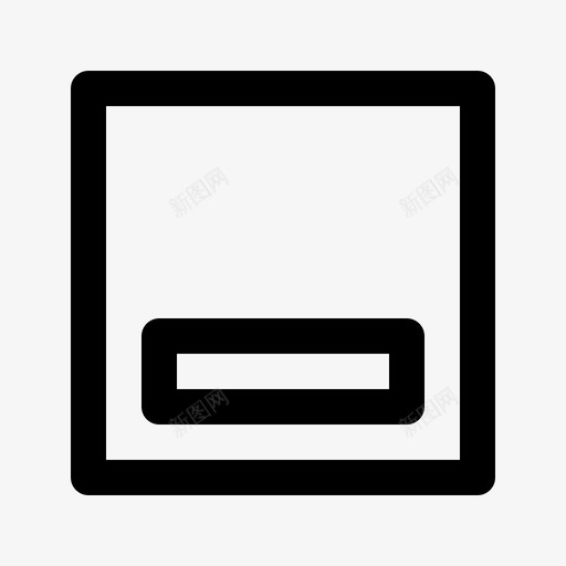 页脚底部格式图标svg_新图网 https://ixintu.com 底部 格式 用户界面行图标集 界面 页脚