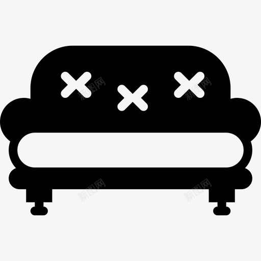 沙发家居系列2填充图标svg_新图网 https://ixintu.com 填充 家居系列2 沙发