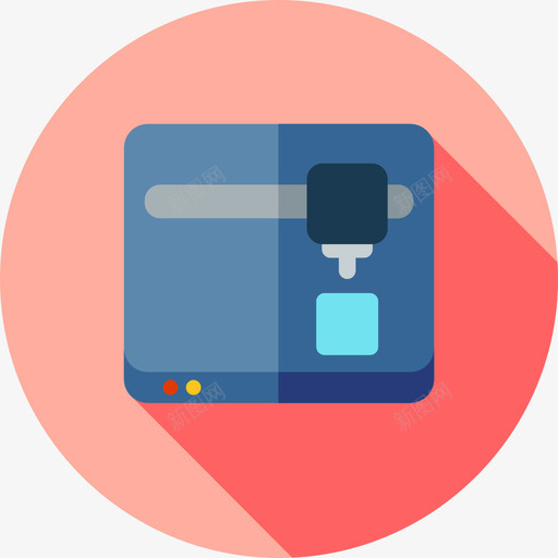 3d打印机designtools9平面图标svg_新图网 https://ixintu.com 3d打印机 designtools9 平面
