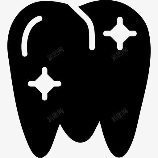 牙齿医疗收集2填充图标svg_新图网 https://ixintu.com 医疗收集2 填充 牙齿