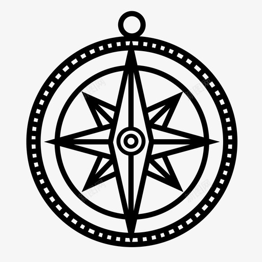 指南针探险野营图标svg_新图网 https://ixintu.com 户外露营 指南针 探险 航海 远足 野营