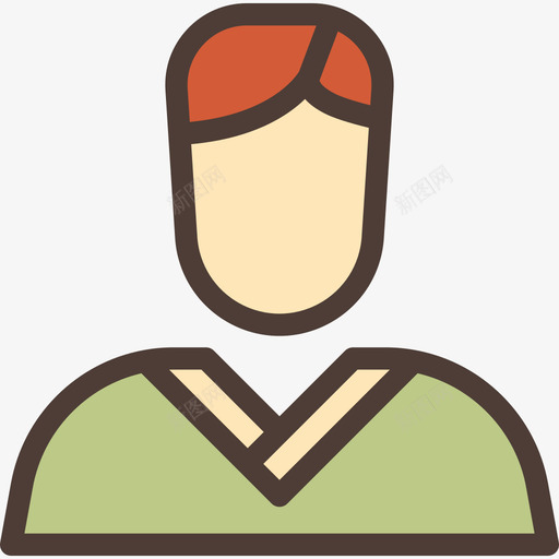 男人企业管理线条色彩图标svg_新图网 https://ixintu.com 企业管理 男人 线条色彩