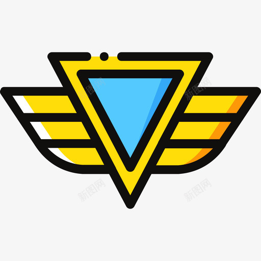 勋章军徽黄色图标svg_新图网 https://ixintu.com 军徽 勋章 黄色