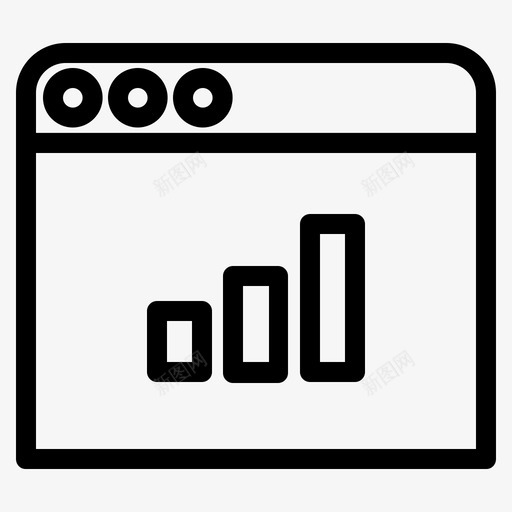 图表分析浏览器图标svg_新图网 https://ixintu.com web 分析 图形 图表 浏览器
