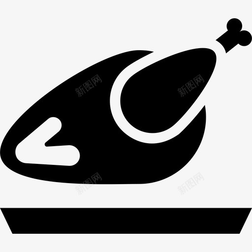烤鸡食品图标系列填充svg_新图网 https://ixintu.com 填充 烤鸡 食品图标系列
