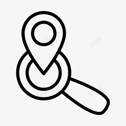 位置搜索gpspin图标svg_新图网 https://ixintu.com gps pin 位置搜索 地点 数字营销和搜索引擎优化元素