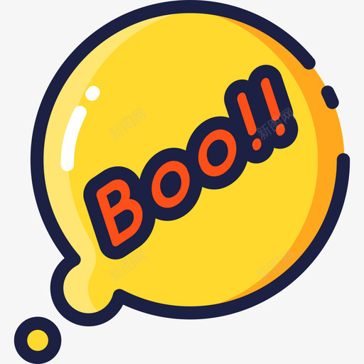 Boo万圣节26线性颜色图标svg_新图网 https://ixintu.com Boo 万圣节26 线性颜色